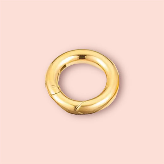 18K Gold Plated Clasp Charm Necklace