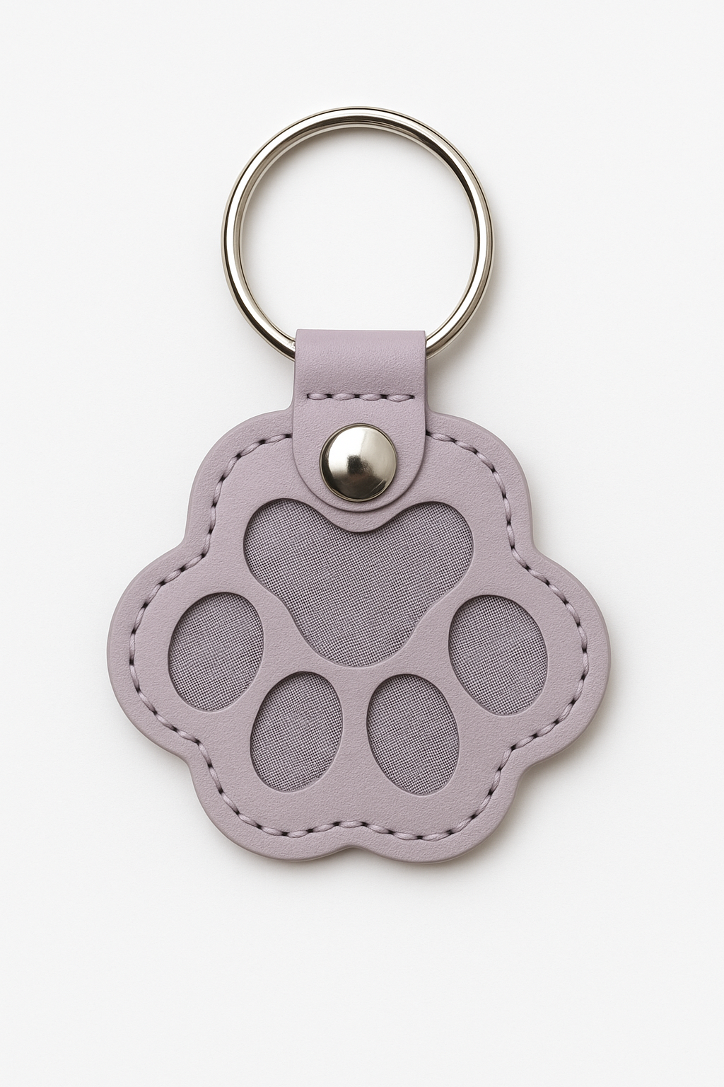 Personalised Pet Paw Leather Keyring - Keepsake/ Memorial