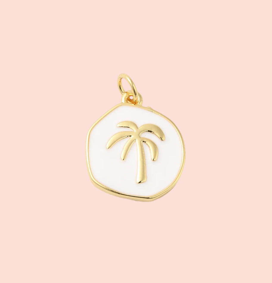 Palm Tree Disc Charm