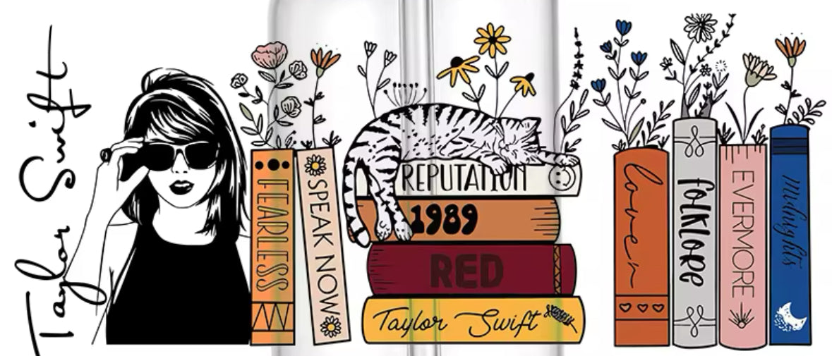 Taylor Swift 16oz Glass Cups!