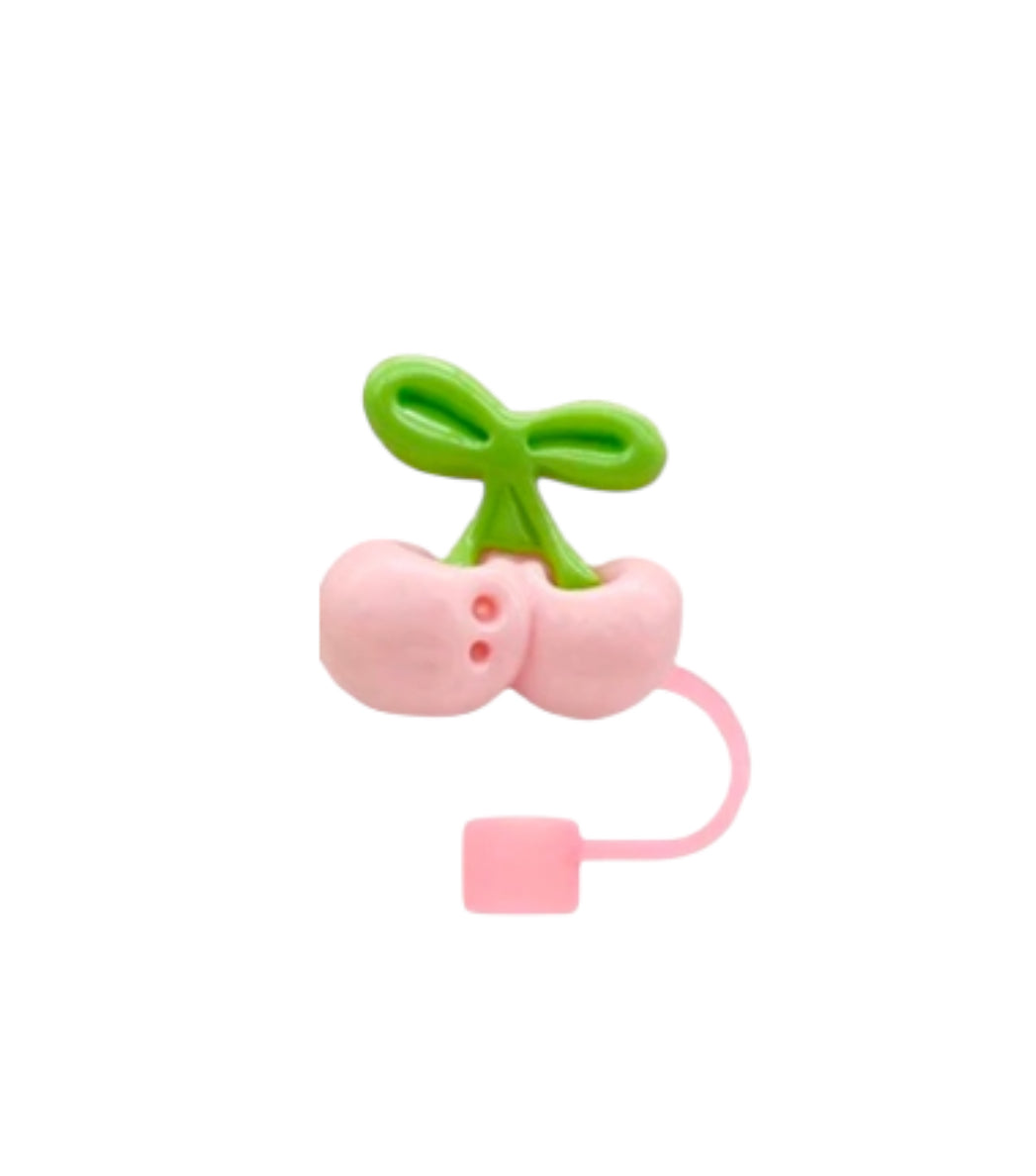 Pink Cherry Straw Topper