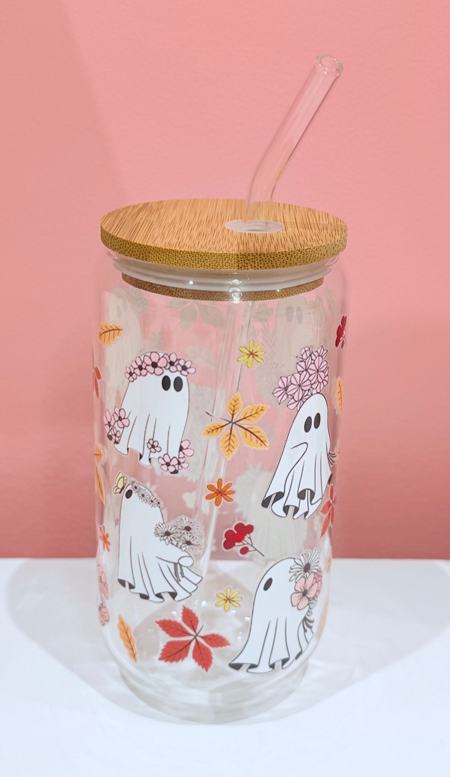 Floral Ghost Cup