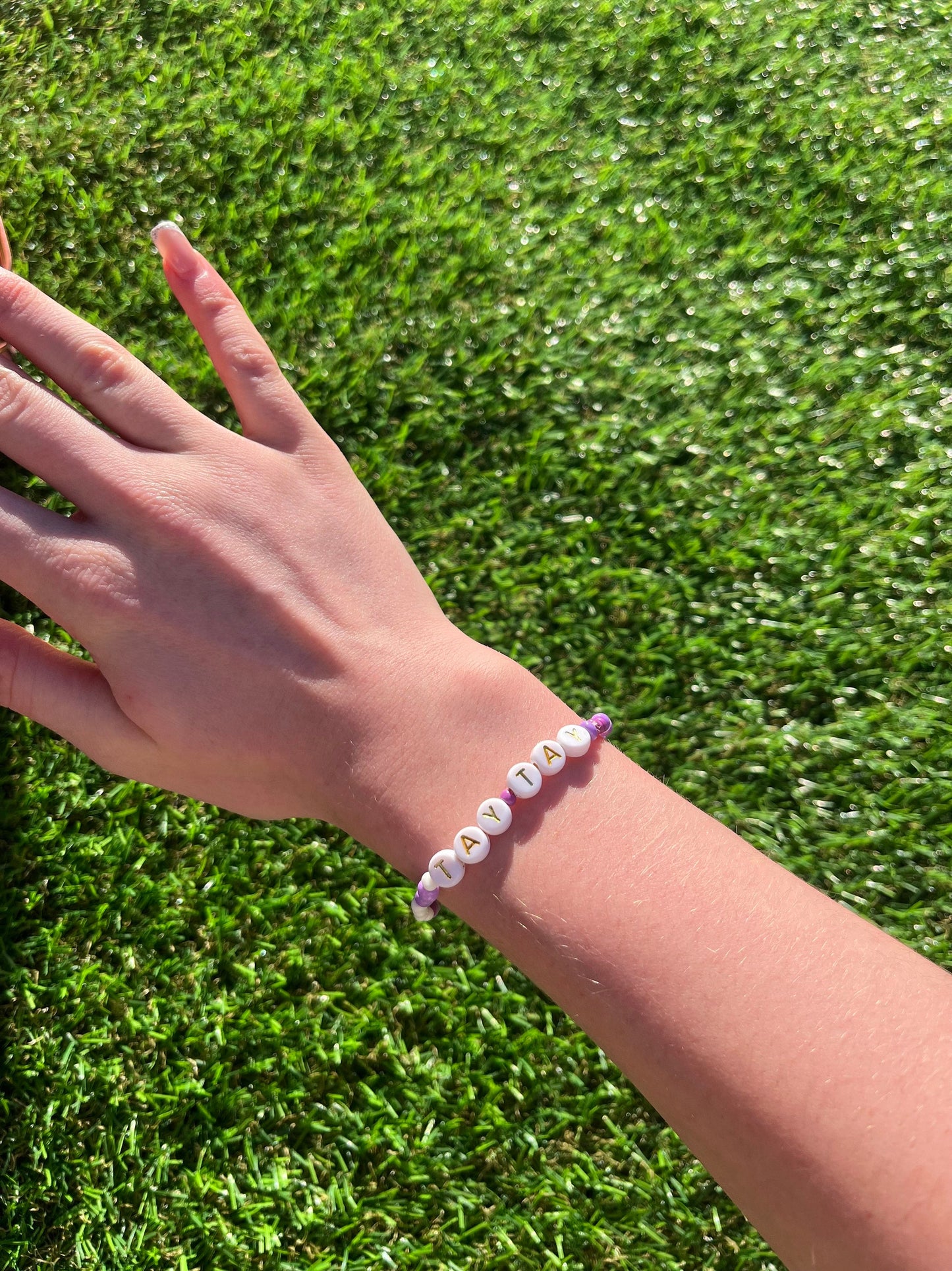 Taylor swift ‘TAY•TAY’ seed bead bracelet!