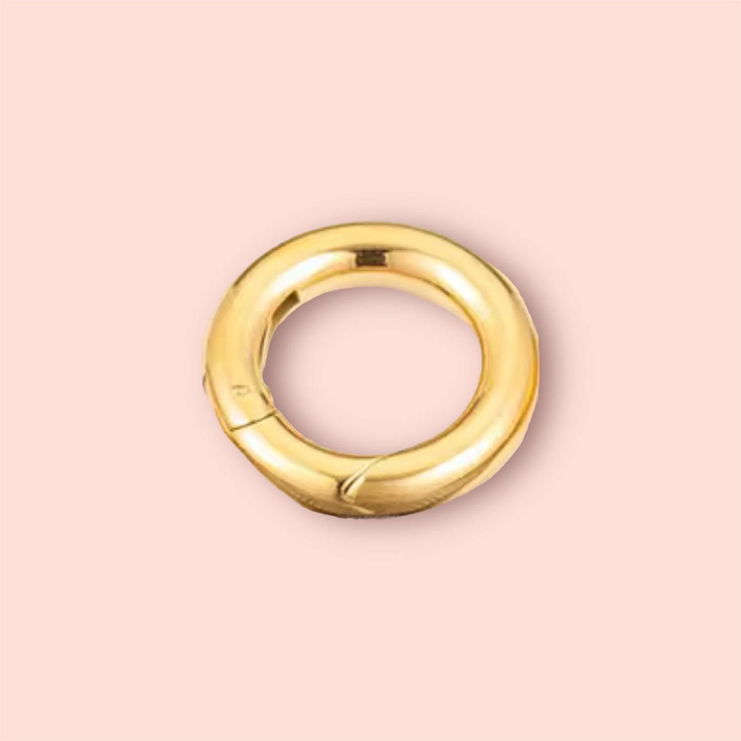 18K Gold Plated Clasp Charm Necklace