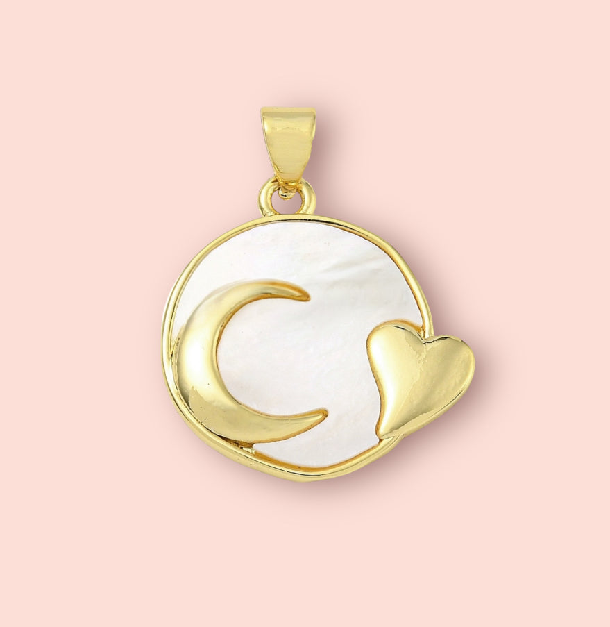 Shell Moon Charm