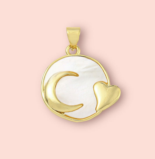 Shell Moon Charm
