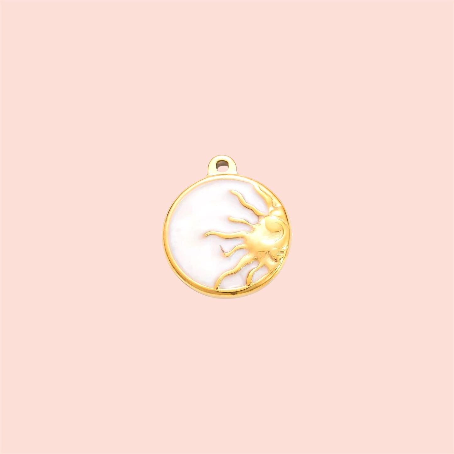18K Gold Plated Sun Charm