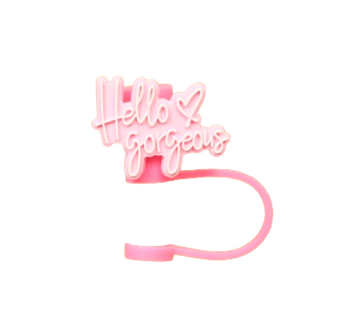 ‘Hello Gorgeous’ Straw Topper
