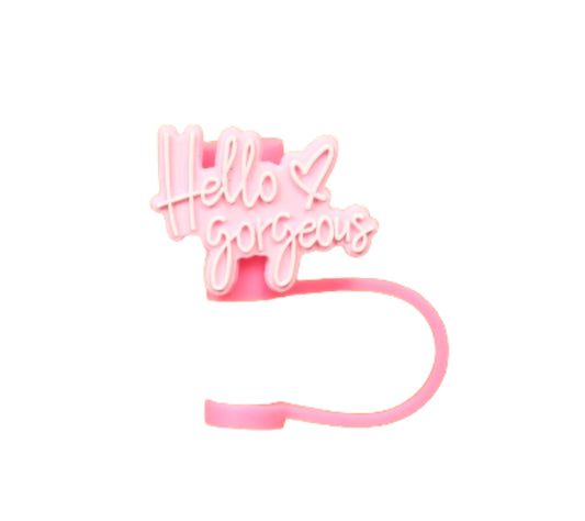 ‘Hello Gorgeous’ Straw Topper