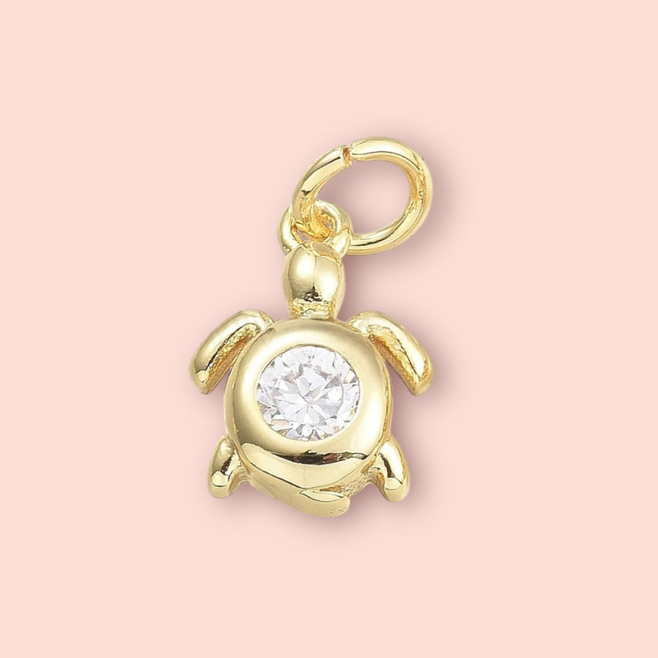 Freshwater Pearl 18K Gold Plated Costal Charm Necklace