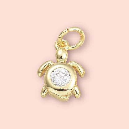 Freshwater Pearl 18K Gold Plated Costal Charm Necklace