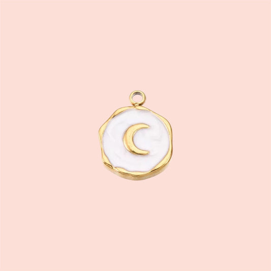 18K Gold Plated Moon Charm