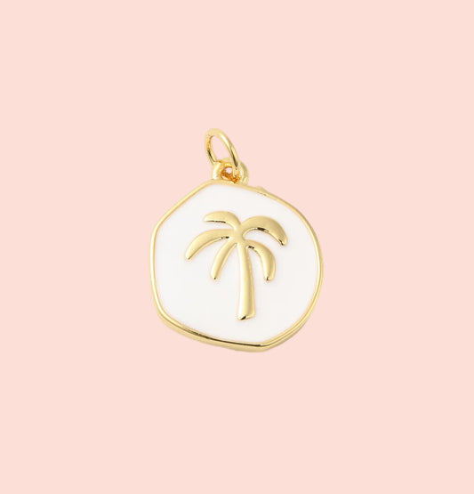 Palm Tree Disc Charm