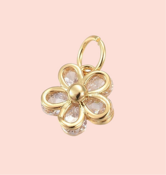 Flower Gem Charm