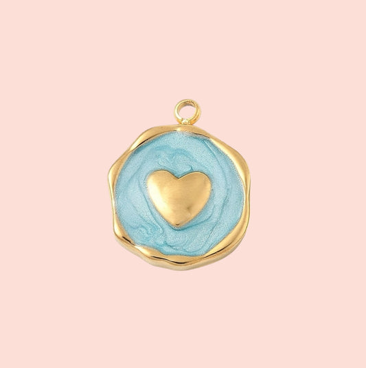 Blue Heart Charm