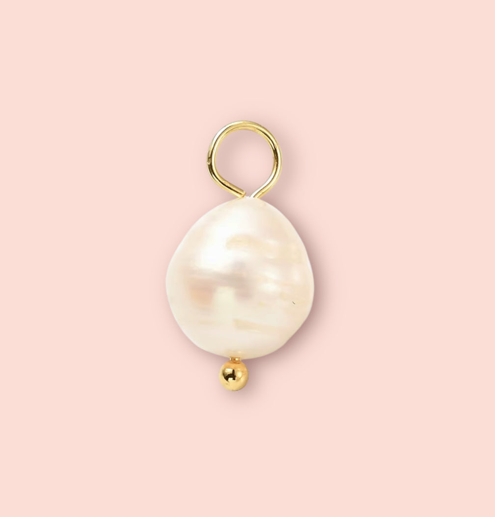 18K Gold Plated Costal Beach Charm Paperclip Necklace
