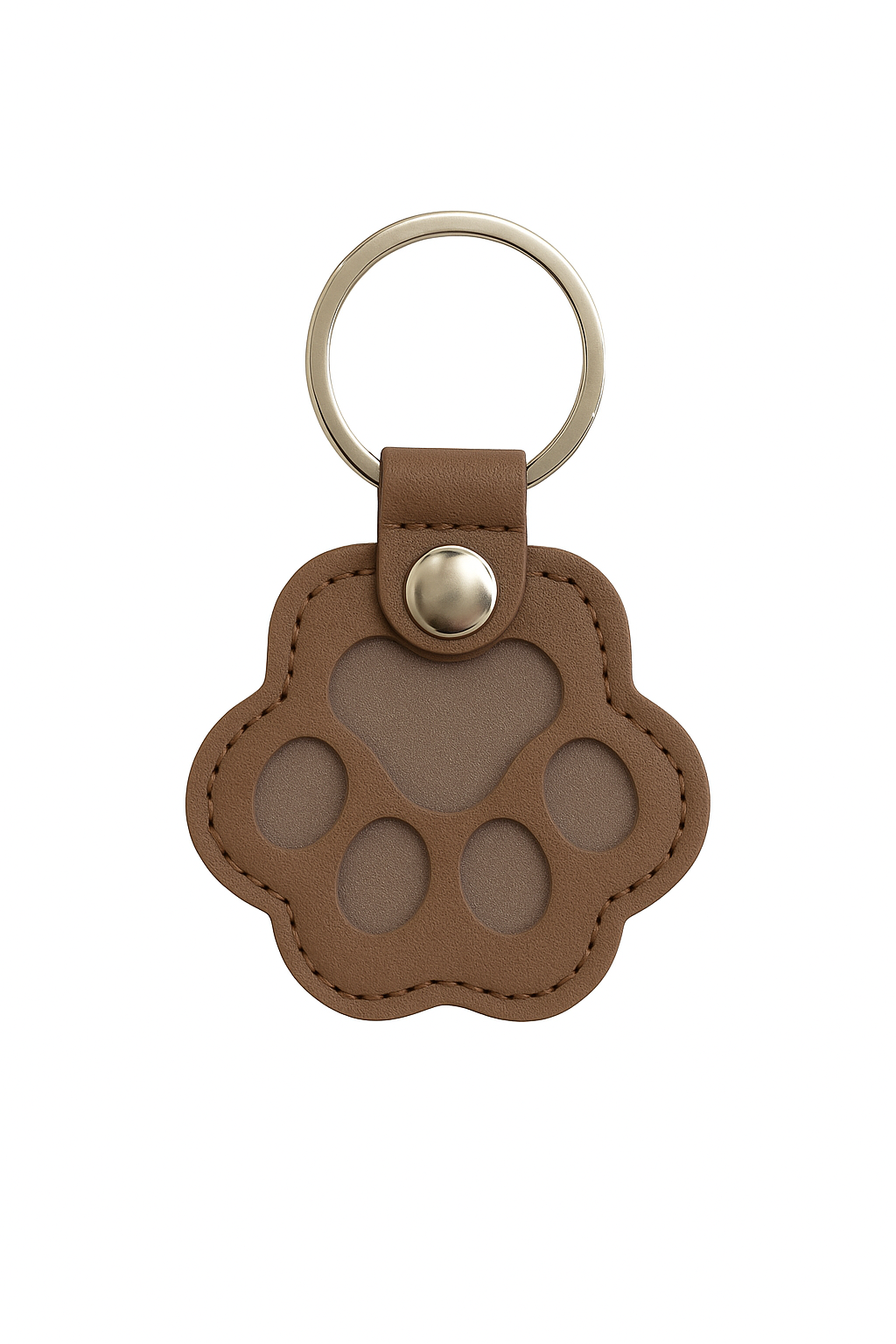 Personalised Pet Paw Leather Keyring - Keepsake/ Memorial