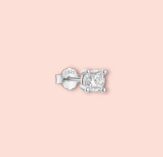 925 Sterling Silver Sparkle Gem stud earrings