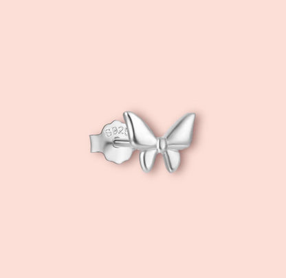 925 Sterling Silver Butterfly stud earrings