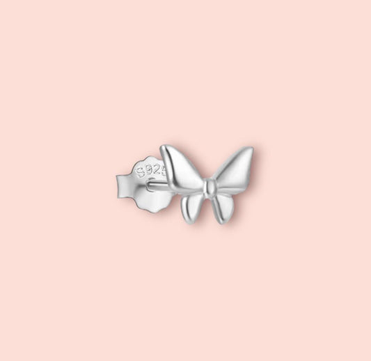 925 Sterling Silver Butterfly stud earrings