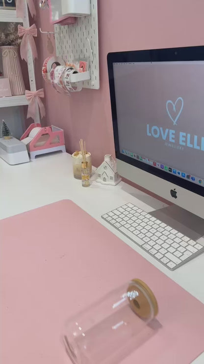 Christmas 16oz Glass Cup with Bamboo Lid & Glass Straw Reusable Portable Drinkware Cute Design UVDTF Transfer Water Bottles Mug Bamboo Drinkware Bottle Water Bottles Mug Tumbler Portable Reusable Bottled Lid